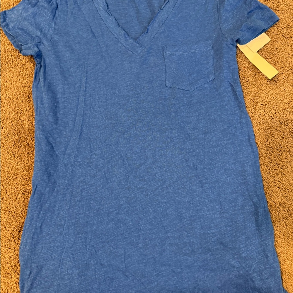 Caslon Blue Knit Top NWT
